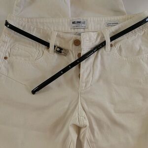 William Rast Cream Boyfriend Jeans